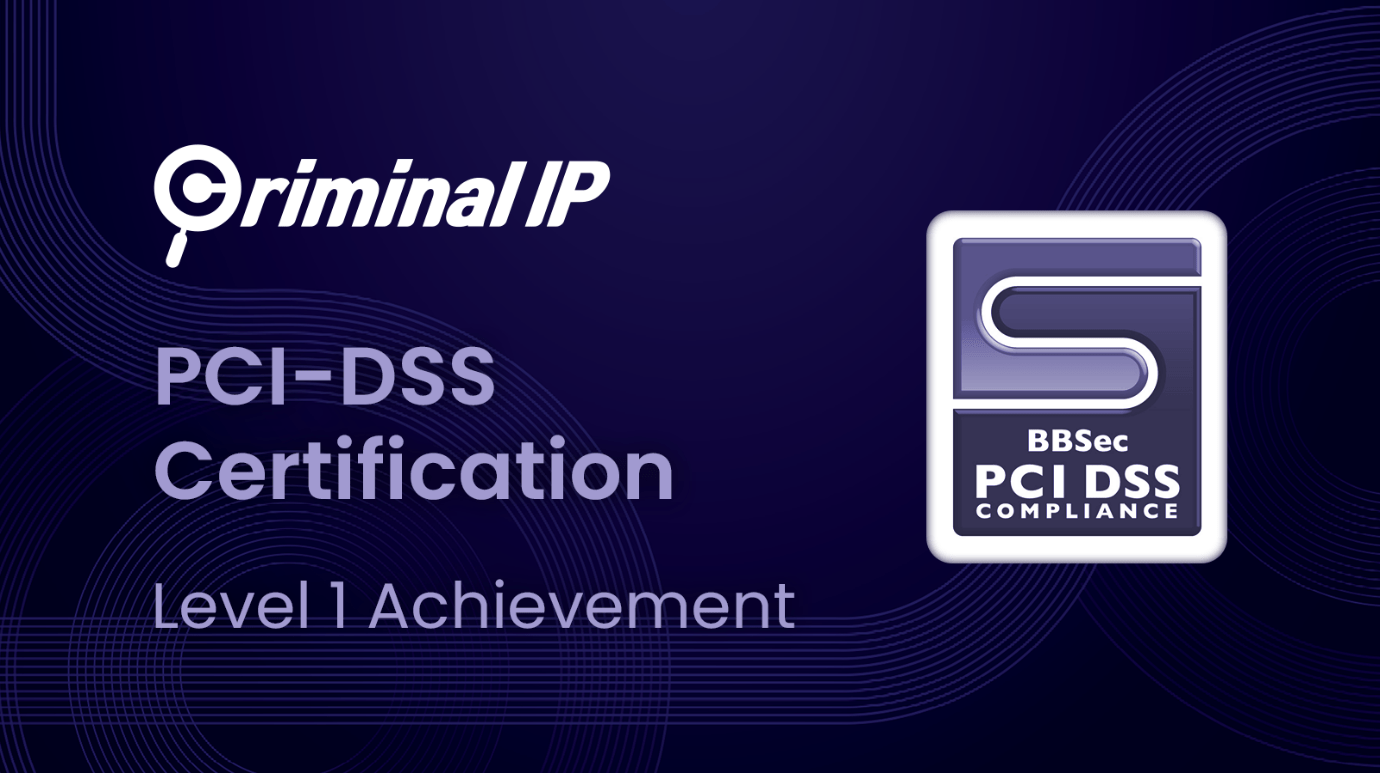 Criminal IP, a CTI Search Engine, Attains PCI DSS Level 1 Certification